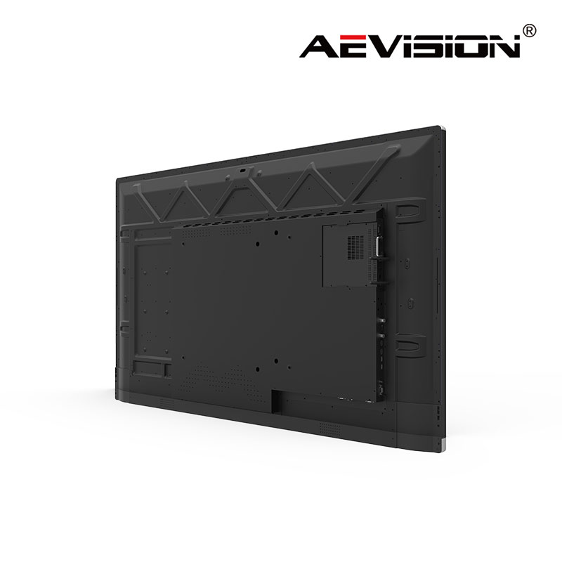 Vista laterale del pannello touch interattivo a LED da 55''