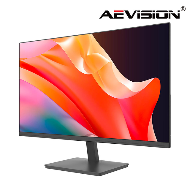 Vista frontal del monitor LCD HD de 27 pulgadas