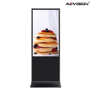 Verticale reclamedisplay van 75/85 inch kan worden aangepast met touchscreen, met intelligent systeem