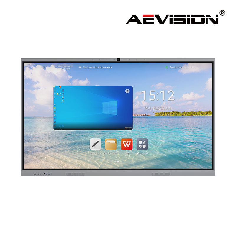 110'' LED interaktivn&iacute; dotykov&yacute; panel čeln&iacute; pohled