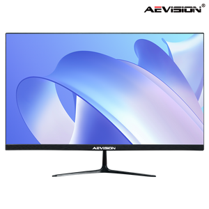 จอภาพ AEVISION Full HD 1080p พร้อมกรอบบางพิเศษ, Adaptive Sync, 75 Hz, การดูแลดวงตา, ​​HDMI, อินพุต VGA สำหรับบ้านและสำนักงาน